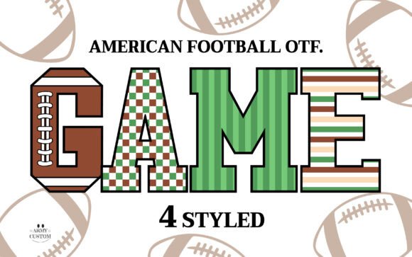 American Football 1: Typography That Captures the Gridiron Spirit
