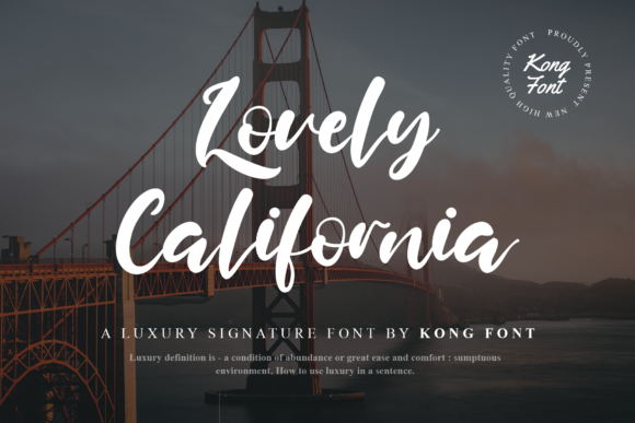 Lovely California: A Playful Script for Modern Designers