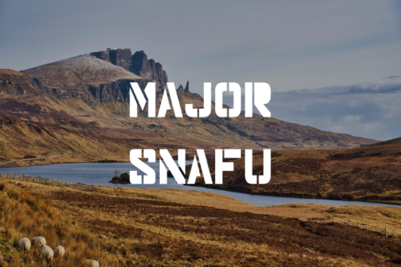 Major Snafu: The Sliced Display Font That Makes Brands Pop