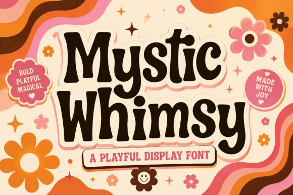 Mystic Whimsy: A Font That Brings Joyful Retro Charm to Your Designs