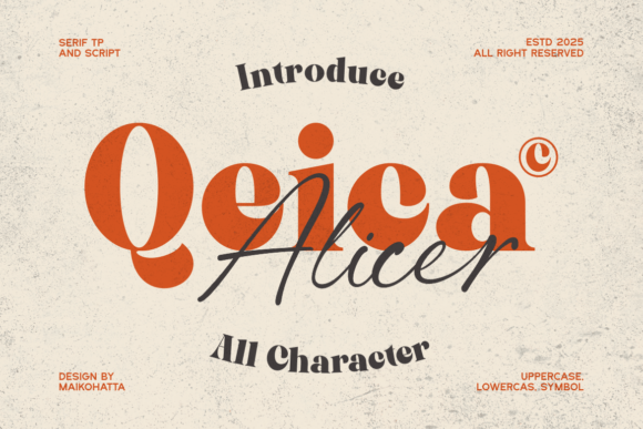 Qeica: The Font Duo That Blends Timeless Character with Modern Style