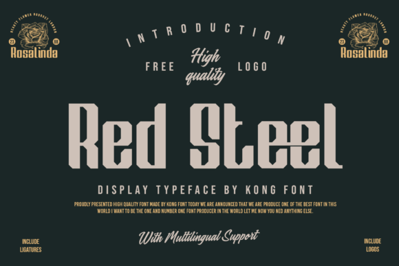 Red Steel: A Playful Handwritten Font for Modern Creators