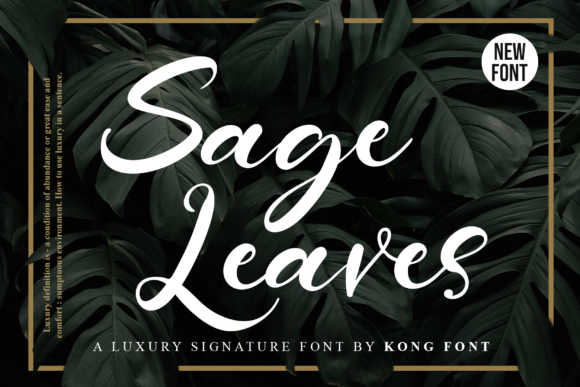 Sage Leaves: A Playful Handwritten Font for Modern Creators