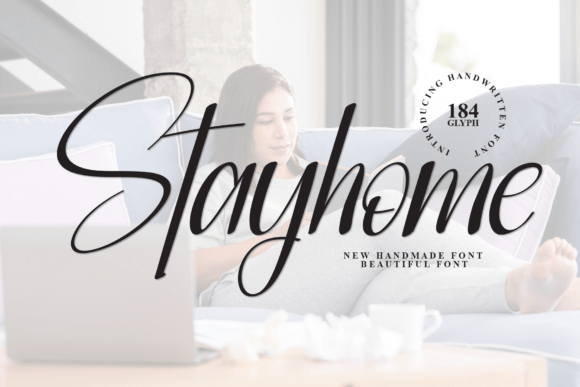Stayhome: A Whimsical Typeface for Heartfelt Designs