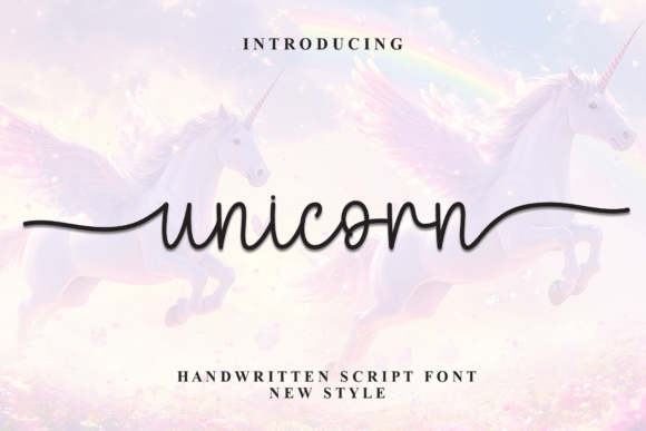 Unicorn: The Handwritten Script Font That Feels Like a Signature